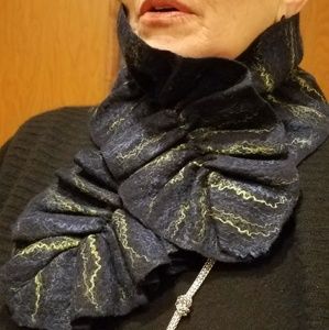 Hand made in England felted scarf